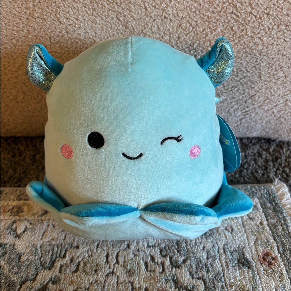 Squishmallows Loretta Blue Sea Creature Plush Toy